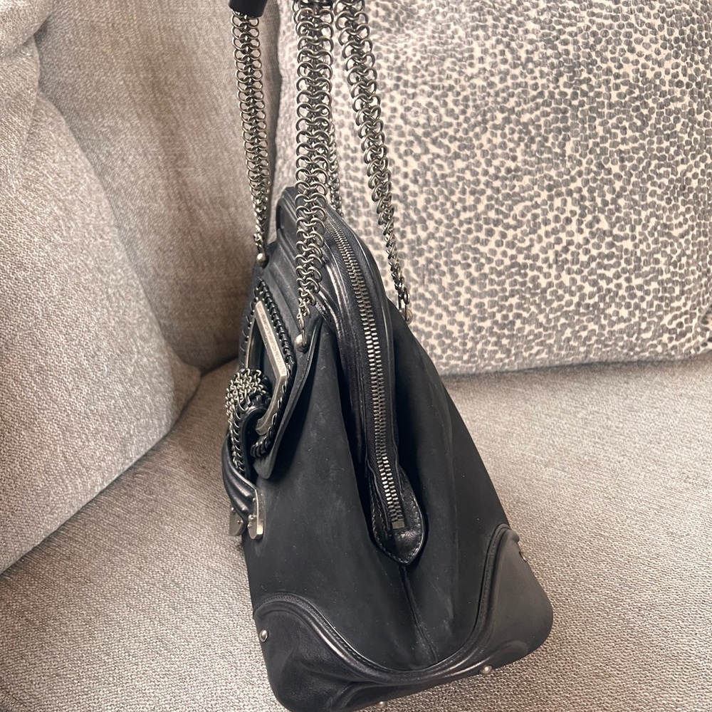 Christian Dior Limited Edition Jeanne Frame Charcoal Black Handle Shoulder Bag - Picture 3 of 10